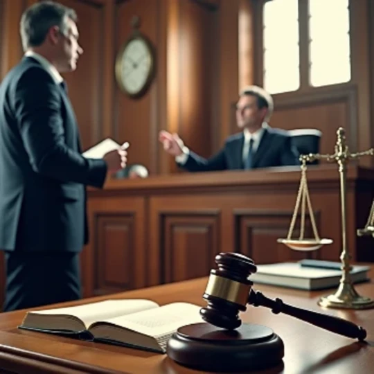 RakLAW solicitor presenting a civil litigation case in court