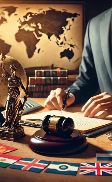 RakLAW solicitor advising a client on international legal matters
