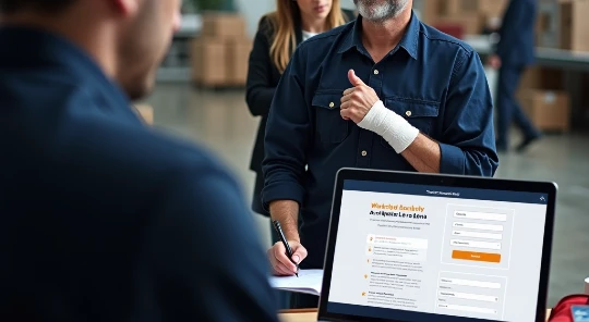 Solicitor advising a worker following a workplace accident